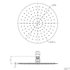 Hoofddouche Ufo Ultra Plat Boss & Wessing 30 Cm Mat Zwart -Grohe Verkoopwinkel hoofddouche ufo ultra plat 30 cm mat zwart 1