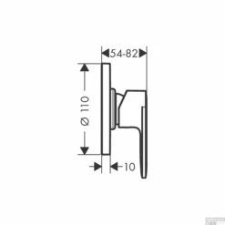 Inbouw Douchemengkraan HansGrohe Vernis Blend Eengreeps Rond Chroom -Grohe Verkoopwinkel inbouw douchemengkraan hansgrohe vernis blend eengreeps rond tech