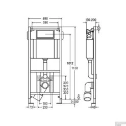 Viega EcoPlus Toiletset Set01 B&W Basic Smart Met Visign For Style 10 Drukplaat -Grohe Verkoopwinkel inbouwreservoir viega ecoplus 622190 tech 15