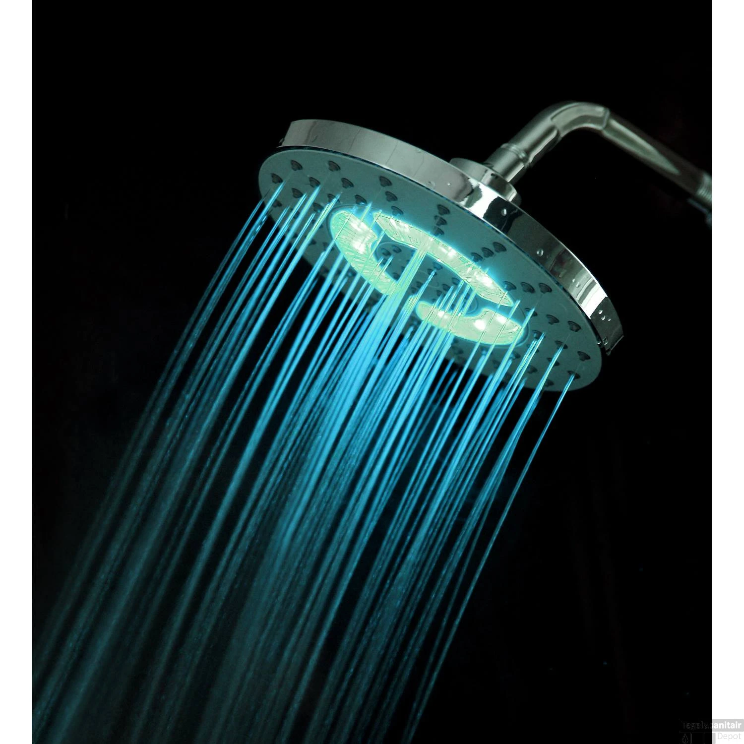 LED Douchekop Schutte Galaxis 3 Kleuren 20cm Chroom 10 LED Douchekop Schutte Galaxis 3 Kleuren 20cm Chroom - Afbeelding 8