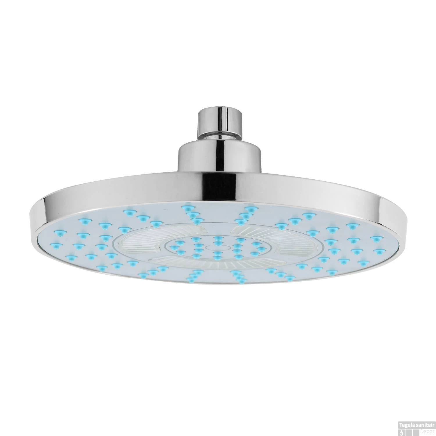 LED Douchekop Schutte Galaxis 3 Kleuren 20cm Chroom 3 LED Douchekop Schutte Galaxis 3 Kleuren 20cm Chroom