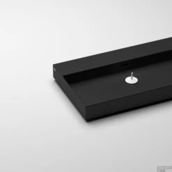 Clou New Wash Me Wastafel 90x42x8cm Met 3 Voorbewerkte Kraangaten Zwart Mat Keramiek -Grohe Verkoopwinkel new wash me detail a2 2