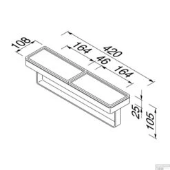 Planchet Met Handdoekrek Geesa Frame 42 Cm Wit Chroom -Grohe Verkoopwinkel planchet met handdoekrek geesa frame 42 cm wit chroom tech