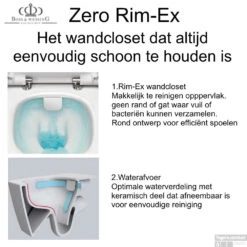 Grohe Rapid SL Toiletset Set15 B&W Zero Rim-ex Met Grohe Arena Of Skate Drukplaat -Grohe Verkoopwinkel pot 15 boss wessing zero rim ex 3 6