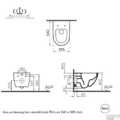 Grohe Rapid SL Toiletset Set15 B&W Zero Rim-ex Met Grohe Arena Of Skate Drukplaat -Grohe Verkoopwinkel pot 15 boss wessing zero rim ex tech 6