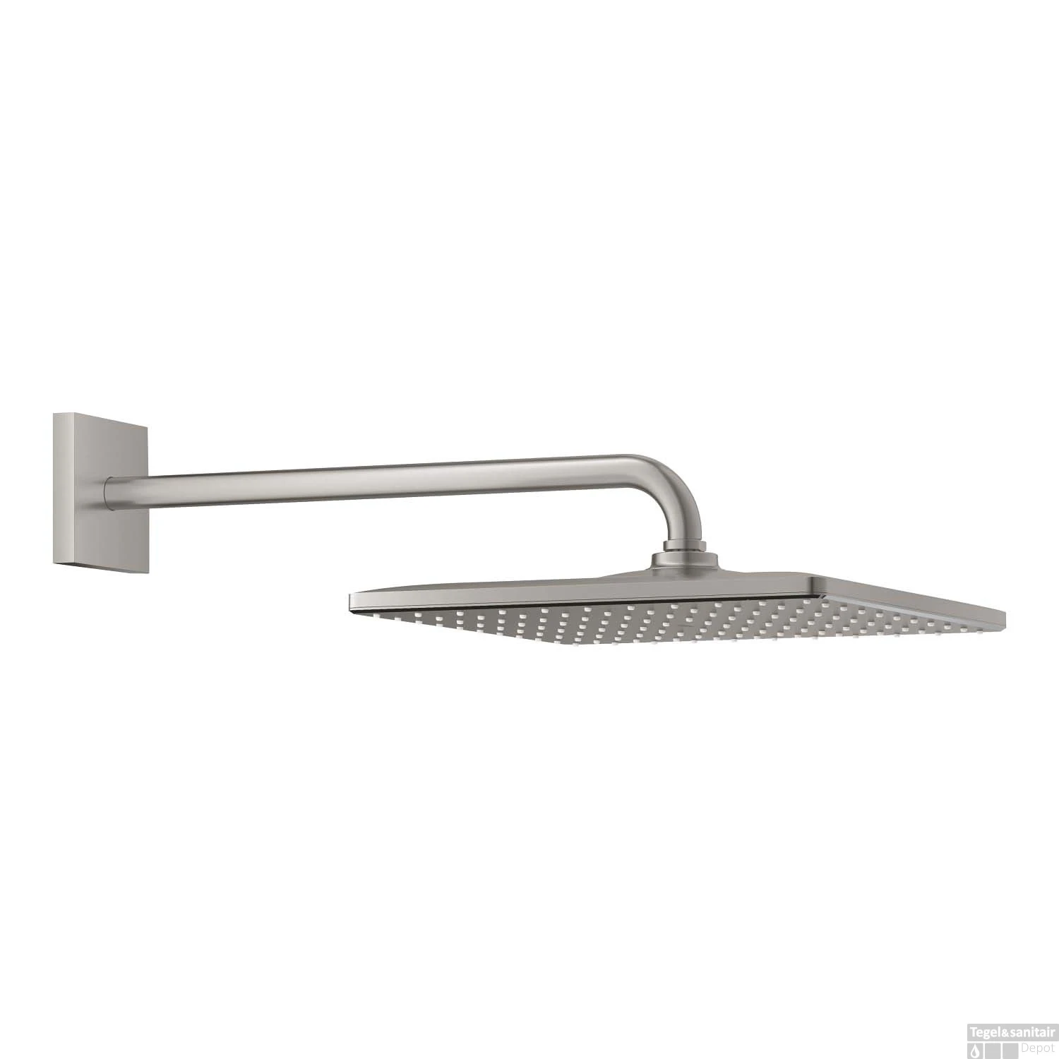 Regendoucheset Grohe Rainshower Mono Cube 31 Cm Met Wandarm Supersteel - Afbeelding 3