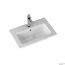 Sanicare Wastafel Keramiek Met Overloop 71x46.5 Cm Wit