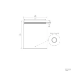 BWS Badkamerspiegel | Spark | Met LED Verlichting | 60x70cm -Grohe Verkoopwinkel spark bws 60 cm tech