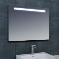Spiegel Wiesbaden Tigris Met LED Verlichting En Schakelaar 160x80x3cm