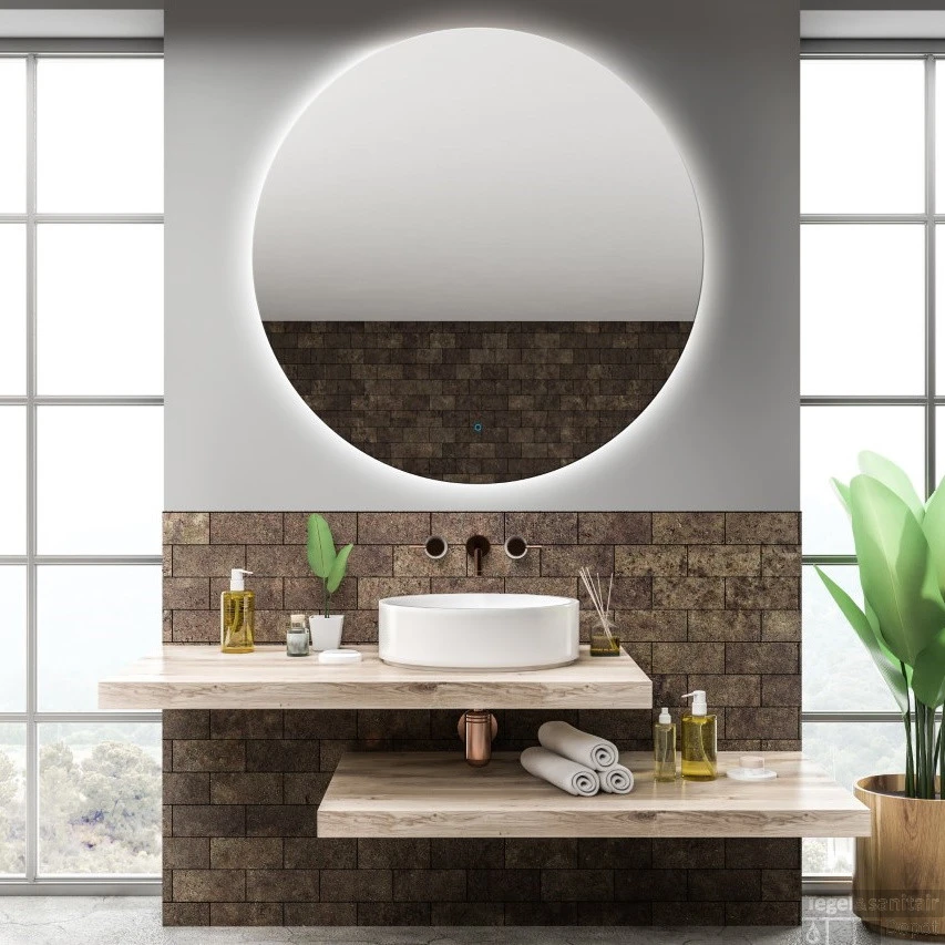 Spiegel Gliss Design Oko Rond LED Verlichting (Alle Maten) 3 Spiegel Gliss Design Oko Rond LED Verlichting (Alle Maten)