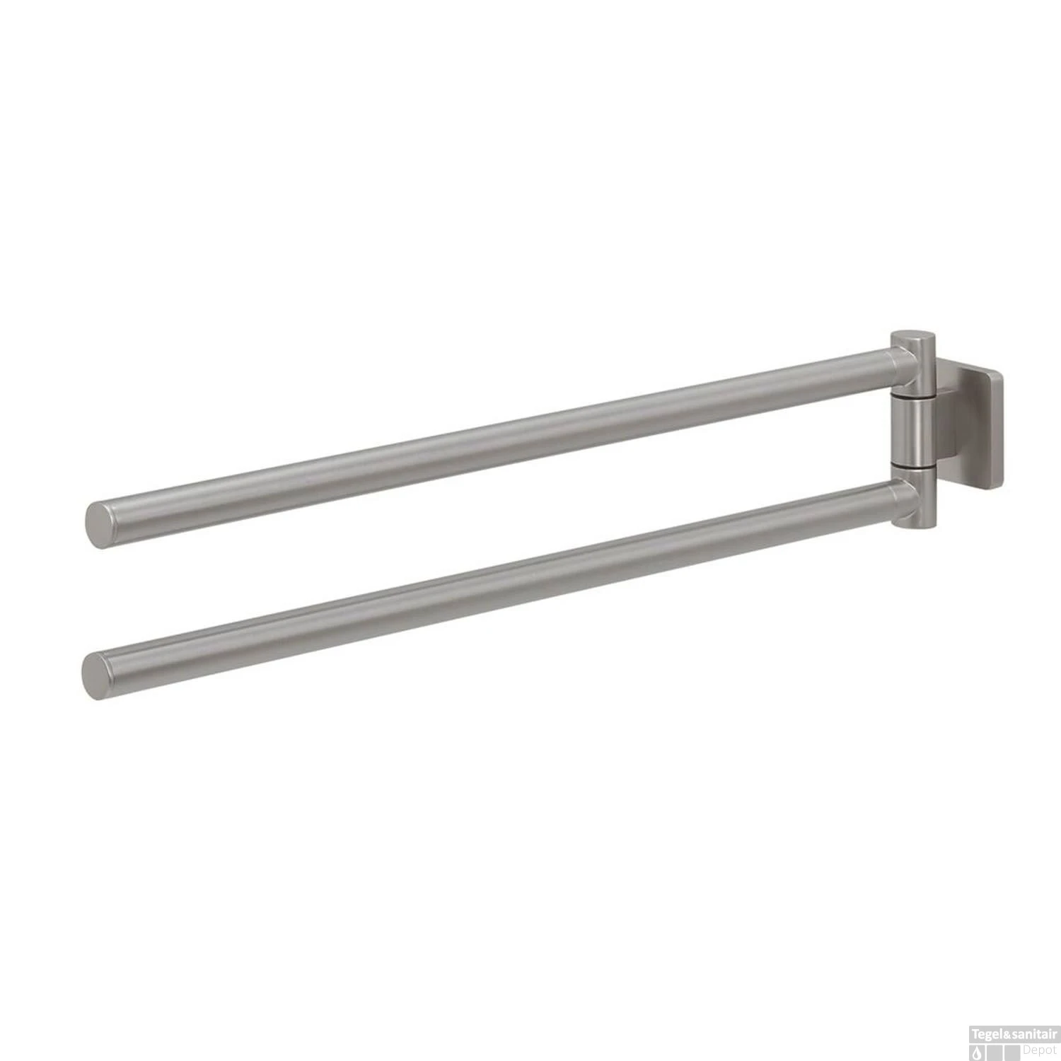 Tiger Dock Handdoekenrek 2 Armig RVS Geborsteld 5x8x45