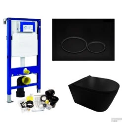 Geberit UP320 Toiletset Compleet | Inbouwreservoir | Civita Black Randloos Mat Zwart | Set 44 Met Drukplaat 21 Geberit UP320 Toiletset Compleet | Inbouwreservoir | Civita Black Randloos Mat Zwart | Set 44 Met Drukplaat -Grohe Verkoopwinkel toiletset geberit up320 set44 milo shop 2