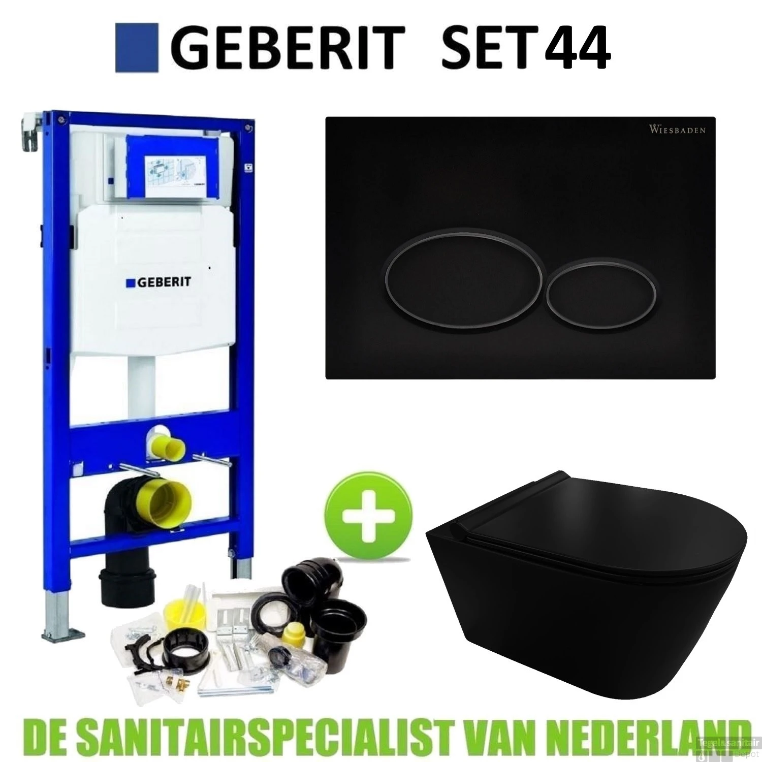 Geberit UP320 Toiletset Compleet | Inbouwreservoir | Civita Black Randloos Mat Zwart | Set 44 Met Drukplaat 3 Geberit UP320 Toiletset Compleet | Inbouwreservoir | Civita Black Randloos Mat Zwart | Set 44 Met Drukplaat