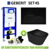 Geberit UP320 Toiletset Set45 Wiesbaden Vesta Rimless Mat Zwart Met Matzwarte Drukplaat 2 Geberit UP320 Toiletset Set45 Wiesbaden Vesta Rimless Mat Zwart Met Matzwarte Drukplaat -Grohe Verkoopwinkel toiletset geberit up320 set45 milo