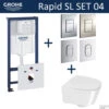 Grohe Rapid SL Toiletset Set04 Calitri Urby Compact Met Grohe Arena Of Skate Drukplaat -Grohe Verkoopwinkel toiletset grohe rapid sl set04