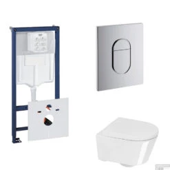 Grohe Rapid SL Toiletset Set04 Calitri Urby Compact Met Grohe Arena Of Skate Drukplaat -Grohe Verkoopwinkel toiletset grohe rapid sl set04 shop 1
