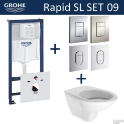 Grohe Rapid SL Toiletset Set09 Boss & Wessing Brussel Met Grohe Arena Of Skate Drukplaat
