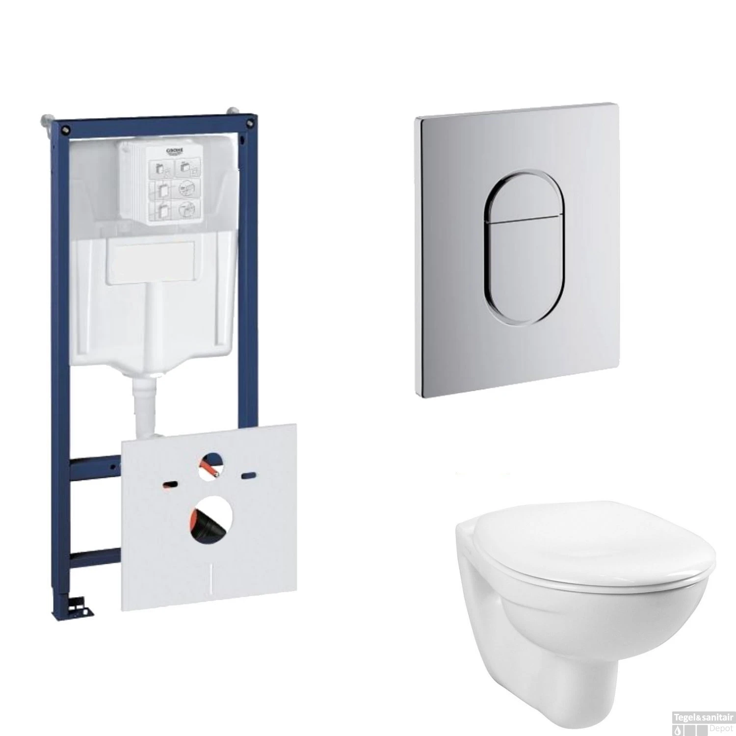 Grohe Rapid SL Toiletset Set01 Basic Smart Met Grohe Arena Of Skate Drukplaat 10 Grohe Rapid SL Toiletset Set01 Basic Smart Met Grohe Arena Of Skate Drukplaat - Afbeelding 8