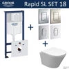 Grohe Rapid SL Toiletset Set18 Wiesbaden Vesta Junior Rimless 47 Cm Met Grohe Arena Of Skate Drukplaat -Grohe Verkoopwinkel toiletset grohe rapid sl set18