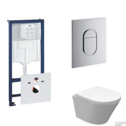 Grohe Rapid SL Toiletset Set18 Wiesbaden Vesta Junior Rimless 47 Cm Met Grohe Arena Of Skate Drukplaat -Grohe Verkoopwinkel toiletset grohe rapid sl set18 shop 1