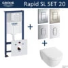 Grohe Rapid SL Toiletset Set20 Villeroy & Boch Subway 2.0 Diepspoel Met Grohe Arena Of Skate Drukplaat -Grohe Verkoopwinkel toiletset grohe rapid sl set20