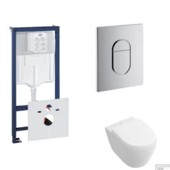 Grohe Rapid SL Toiletset Set21 Villeroy & Boch Subway 2.0 Compact Met Grohe Arena Of Skate Drukplaat -Grohe Verkoopwinkel toiletset grohe rapid sl set21 shop 1