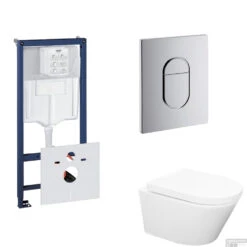 Grohe Rapid SL Toiletset Set24 Wiesbaden Vesta Rimless 52 Cm Met Grohe Arena Of Skate Drukplaat -Grohe Verkoopwinkel toiletset grohe rapid sl set24 shop 2
