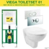 Viega EcoPlus Toiletset Set01 B&W Basic Smart Met Visign For Style 10 Drukplaat -Grohe Verkoopwinkel toiletset viega ecoplus set01