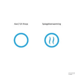 Spiegel Gliss Design Oko Koper Rond LED Verlichting 120 Cm -Grohe Verkoopwinkel touch sensoren gliss spiegels 1