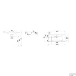 Wastafel Boss & Wessing 1 Kraangat 45x100 Cm Rechthoek Keramiek Wit -Grohe Verkoopwinkel wastafel boss wessing 1 kraangat 45x100 cm rechthoek keramiek wit tech