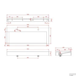 Wastafel Boss & Wessing Hoya 120x45.5 Cm Met 2 Kraangaten Mat Wit -Grohe Verkoopwinkel wastafel boss wessing hoya 120x45.5 cm met 2 kraangaten mat wit tech