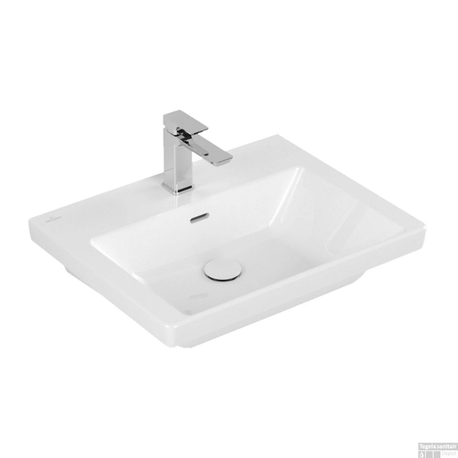 Wastafel Villeroy & Boch Subway 3.0 47x60x16.5 Cm Wit Alpin