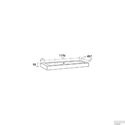 Wastafelblad Exclusive Line 120-1 Florence 'Trog' 2 Kraangaten -Grohe Verkoopwinkel wastafelblad exclusive line 120 1 florence trog tech 2