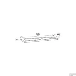 Wastafelblad Exclusive Line 160-2 Natuursteen Corestone 0 Kraangaten -Grohe Verkoopwinkel wastafelblad exclusive line 160 2 natuursteen corestone tech 1