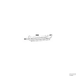 Wastafelblad Artificial Stone 80XXS 1 Kraangat 7 Wastafelblad Artificial Stone 80XXS 1 Kraangat -Grohe Verkoopwinkel wastafelblad exclusive line 80 xxs artificial stone tech 1