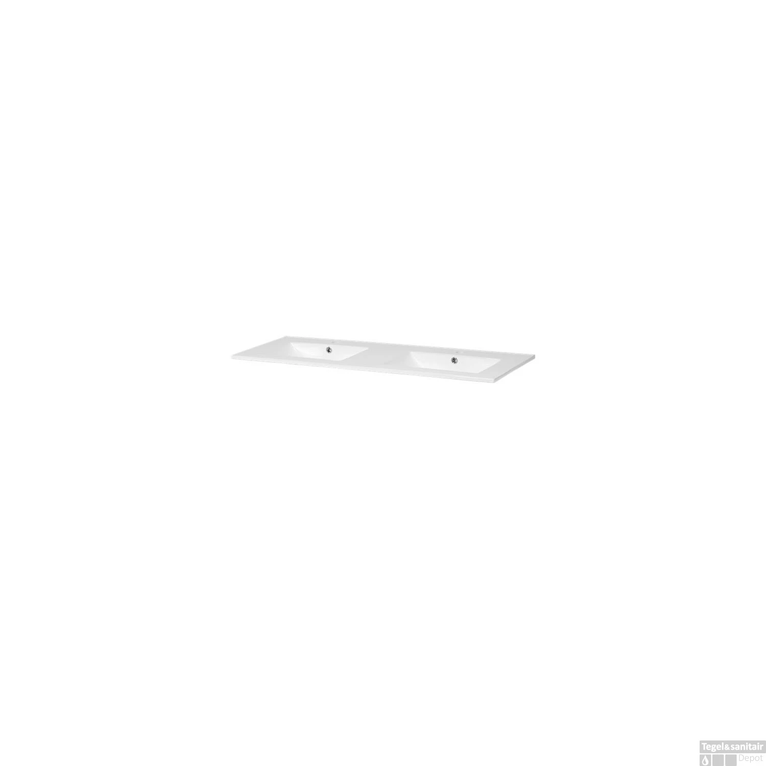 Wastafelblad Keramiek Empoli 120 2 Kraangaten 5 Wastafelblad Keramiek Empoli 120 2 Kraangaten - Afbeelding 3