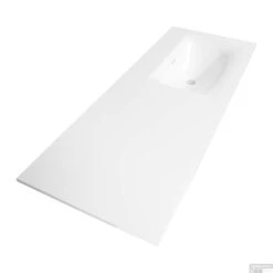 Wastafelblad Exclusive Line Furiosa Glanzend 120-2 Rechts 1 Kraangat