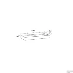 Wastafelblad Legend 120-1 0 Kraangaten Wit -Grohe Verkoopwinkel wastafelblad legend 120 1 tech 2