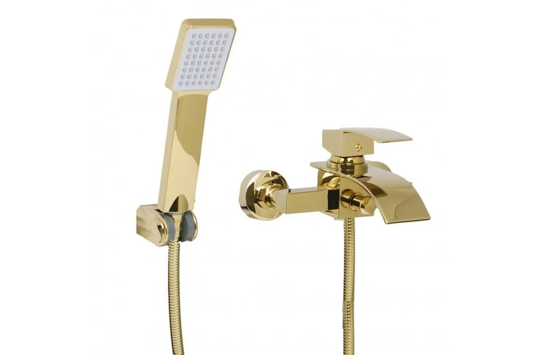 Voorkant -Grohe Verkoopwinkel bad en douchemengkraan douchewandkraan goud